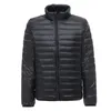 Parkas de plumón para hombre Chaqueta acolchada plegable resistente al agua ligera para hombre Llegadas Otoño Invierno Moda masculina Abrigos con cuello levantado 231005