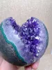 Dekorative Figuren, natürliche Amethyst-Geode, Kugel, freie Form, Schnitzerei, Reiki-Heilstein, Heimdekoration, exquisites Geschenk