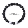 Beaded Wholesale 8Mm Black Stone Strand Colorf Crystal Jade Beads Energy Buddha Bracelet For Women Men Drop Delivery Jewelry Dhgarden Dhxfy