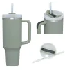 Mugs New 40oz Mugs Tumbler With Handle Insulated Tumblers Lids Straw Stainless Steel Coffee Termos Cup DHL US Stock 1219