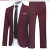 Men's Suits Blazers Trend Suit Two-piece Male British Gentleman Hair Stylist Groom Wedding Dress Formal Dress Mens Blazer Wed309J