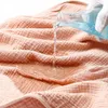 Serviettes Robes Serviette de bain en gaze de coton enfants serviette de bain à capuche natation peignoir à capuche enfants serviette de plage bébé sac de couchage 231006