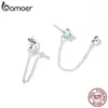 Oor Manchet 925 Sterling Zilver Opaal Ketting Stud Oorbel Lange Kwast Asymmetrische Bijoux Fijne Sieraden Huwelijkscadeau 231005