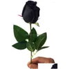 Decoratieve Bloemen Kransen 10 Stuks Real Touch Black Rose Gesimuleerde Nep Latex Rozen 43Cm Voor Feest Kunstmatige Drop Levering Huis tuin Fe Dhguc