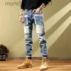 Jeans pour hommes Jeans pour hommes Harem effilé Pantalon de cowboy pour hommes Pantalon élégant Slim Fit Boot Cut Luxe Casual Loose Stretch Harajuku Élastique Xs J231006