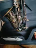 Sassofono contralto Mark VI marca nichel nero strumento musicale professionale e sax piatto fiati molto resistenti con custodia accessori