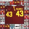 Abbigliamento American College Football 42 Maglia Ronnie Lott 43 Troy Polamalu Clay Matthews 55 Maglie Junior Seau 21 Su'a Cravens 32 O.J Simpson 33 Marcus Allen 15 Michael Bow