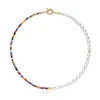 Chains Pearl Necklace For Women Colorful Rice Beads Choker Necklaces Boho Jewelry Accessories Fashion On The Neck Gift