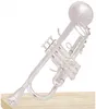 Nueva llegada Trompeta Bb LT198GS-85 Trompeta plateada instrumento Musical de latón pequeño Trompeta profesional de alto grado.
