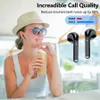 Écouteurs sans fil Bluetooth 5.0 avec étui de chargement, étanche IPX8, écouteurs intra-auriculaires stéréo 3D, micro intégré, couvercle ouvert, couplage automatique J05