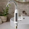 Grifos de cocina, grifo eléctrico de calefacción instantánea, calentador de agua de 3000W, grifo mezclador frío de 220V, suministros de baño con rotación de 360 grados