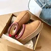 UGGSBOOTS 여성용 타즈 부츠 태즈 만 슬리퍼 호주 디자이너 스노우 부츠 클래식 울트라 미니 발목 부츠 체스트트 여성 겨울 모피 슬라이드 남자 양가죽 신발