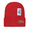 Casquette en tricot de crocodile épaissie d'hiver, calotte de styliste pour femmes, cache-oreilles chauds, casquette de ski personnalisée pour hommes