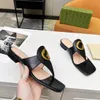 Nouvelle mode femmes pantoufles plat femme chaussures de plage décontractées marque de luxe en métal G lettre chaussures décontractées tongs dames vêtements extérieurs sandales concepteur filles tongs