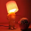 テーブルランプHomhi Dick Lamp Naughty Boy Mr.P Table Night Light Lampホームベッドルーム装飾小説小さな恥ずかしがり屋の男キャンディーカラーHTL-060 YQ231006