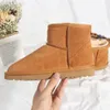 Designer Snow Boots Mini Women Winter Australia Boot Chestnut Ankel Wool Shoes Sheepskin Real Leather Classic Half Knee Short Fluffy Booties