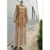 Ethnic Clothing Sequin Elegant Muslim Women Abaya Long Maxi Dress Turkey Islam Kaftan Arab Evening Party Gown Femme Jalabiya Caftan Morocco