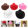 Vêtements pour chiens 5pcs chapeaux de chat de ménage cowboy accessoire de chiot décoratif