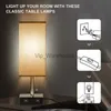 Table Lamps Modern 2 USB Mobile Phone Charging Table Lamp Fabric Art Shade Night Light Living Room Bedroom Bedside Study Desk Lamp Fixture YQ231006