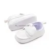 Primeros caminantes Zapatos de cuero para bebés para niño Bebé recién nacido Zapatos causales Suela suave Zapatos antideslizantes para bebés Zapatos para bebés pequeños Q231006