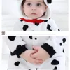 Rompers born Baby Rompers Clothes 0-3Y Toddler Boy Girl Cartoon Onesie Zipper Flannel Warm Baby Kawaii Infant Clothing Kid Kigurumis 231005