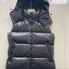 Parkas pour hommes Automne et hiver Hommes et femmes à capuche vers le bas gilet en plumes Y2K veste décontractée lettre imprimée couleur unie manteau de mode chaud 231005