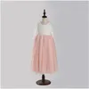 Платья для девочек, коллекция 2023 года, детское длинное свадебное платье для девочек, прямое фатиновое пляжное платье для подростков, платье сказочной принцессы, одежда
