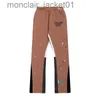 Pantalones para hombres Hip Hop Pantalones de joggers pintados a mano Hombres Y2k Colorblock Cordón Vintage Street Wear Baggy Pantalones de sudor acampanados para mujeres J231006