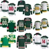 Dikiş Hokey 14 Joel Eriksson Ek Jersey 89 Frederick Gaudreau 38 Ryan Hartman 46 Jared Spurgeon 97 Kirill Kaprizov 36 Mats Zuccarello 12 Matt Boldy Erkek Kadın Gençlik