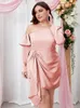 Plus Size Dresses Cold Shoulder Mini For Women Long Sleeves Ruffles Asymmetrical Frock Party Club Prom Cocktail Vestidos 2023