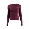 Roupas de Yoga Camisas de Manga Longa Esporte Top Fitness Roupas Desgaste para Mulheres Gym Femme Jersey Mujer Running 231005