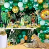 Altri articoli per feste per eventi Confezione da 68 palloncini Jungle Safari Baby Shower 12 pollici Palloncini coriandoli oro bianco verde Foglie di palma per bambini Decorazione compleanno ragazzi 231005