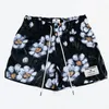 Men's Shorts American Trend Oil Painting Style Sports Casual Mesh For Men And Women's Summer Knee Length Quarter Pants