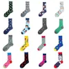 Chaussettes pour hommes 28 camions de mode montres cash moto hommes d'affaires heureux marine jaune rue skateboard cadeau drôle garçons mâle C216E