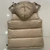 Parkas pour hommes Automne et hiver Hommes et femmes à capuche vers le bas gilet en plumes Y2K veste décontractée lettre imprimée couleur unie manteau de mode chaud 231005