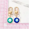 Key Rings Turkish Evil Eye Keychain Keyring Women Men Enamel Lucky Blue Bag Car Box Phone Charm Ring Drop Delivery Jewelry Dhgarden Dhaxx