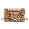2022 square mini thick chain plaid handbag texture one shoulder trend messenger women's bag