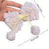 Plush Big Bow Hair Clip Cute Faux Hairball Hairpins Women Girls Sweet Barrette Headwear Fashion Party Hair Accessories Gifts