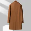 Misto lana da uomo Arrivo 100 Cappotto di lana Uomo Autunno Inverno Moda Abito colletto lungo Lunghezza al ginocchio Double Sided Taglia moda M L XL 2XL 3XL 231005