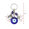 Key Rings Turkish Evil Eye Keychains Lucky Blue Tree Of Life Charm Chain Vintage Keyring For Men Women Car Pendant Drop Delivery Jewel Dhl3Y