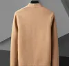 Pulls pour hommes Automne Casual Lettre Imprimer Pull Designer Marque De Mode Poche Tricot Cardigan Veste d1T3 #