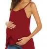 Maternidade topos camisetas mulheres grávidas com tiras colete enfermagem topos maternidade amamentação camiseta verão moda gravidez wear 231006