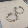 Orecchini in argento Orecchini in modo sterling designer Spedizione di gioielli 18K Bijoux Donna gratis con orecchino oro di lusso placcato A11L