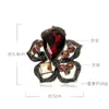 Designer luxe broche Nieuwe Crystal Rose broche Elegante en sfeervolle bloemenaccessoires Pins Pakken Jassen Cheongsam Accessoires Dames