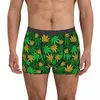 Underpants Leaf Men Underwear Plants Nature Boxer Briefs Shorts Panties Novelty Breathable For Homme Plus Size