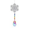 Garden Decorations Crystal Windchimes Ornaments Heart Window Craft Outdoor Hanging Pendant Wind Chimes Sun Catchers Decoration