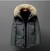 Men's jacket hooded autumn and winter style men's windproof jacket long sleeved fashionable jacket shiny zippered letter printed jacket designer jacket