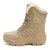 Boots Brand Winter Men s Plysch Warm Snow Outdoor Fashionable Combat Army Waterproof Leather Male vandring 231006