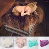 Blankets Born Pography Props Blanket Faux Fur Prop Po Backdrop Accessories Studio