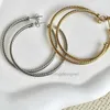 Orecchini con fibbia spedizione designer gioielli gratuiti bijoux donna orecchini moda Orecchini in oro di lusso con filo intrecciato in argento sterling con AIFM placcato giallo 14k